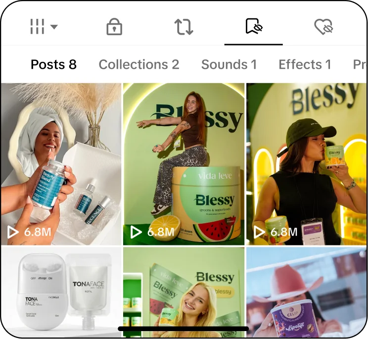 Criativos virais de marcas de produto físico